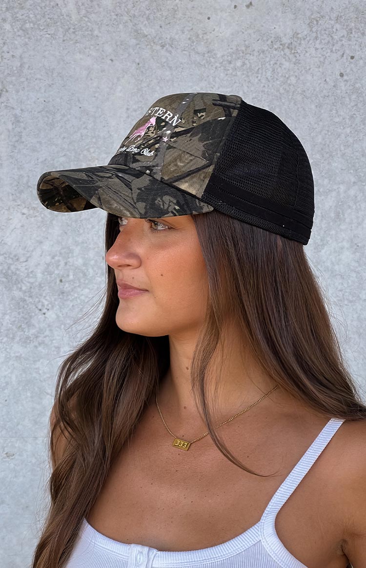 Beginning Camo Print Pony Club Trucker Cap — 3