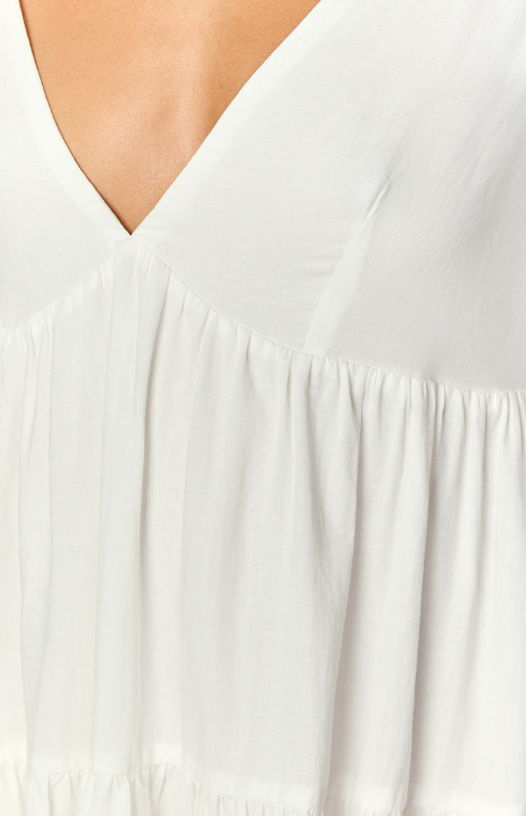 Lucky Heart White Long Sleeve Mini Dress — 6