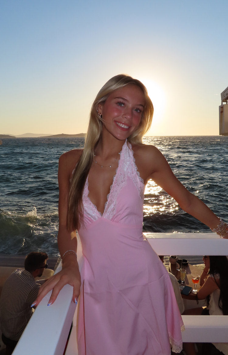 Cassidy Baby Pink Mini Dress — 1