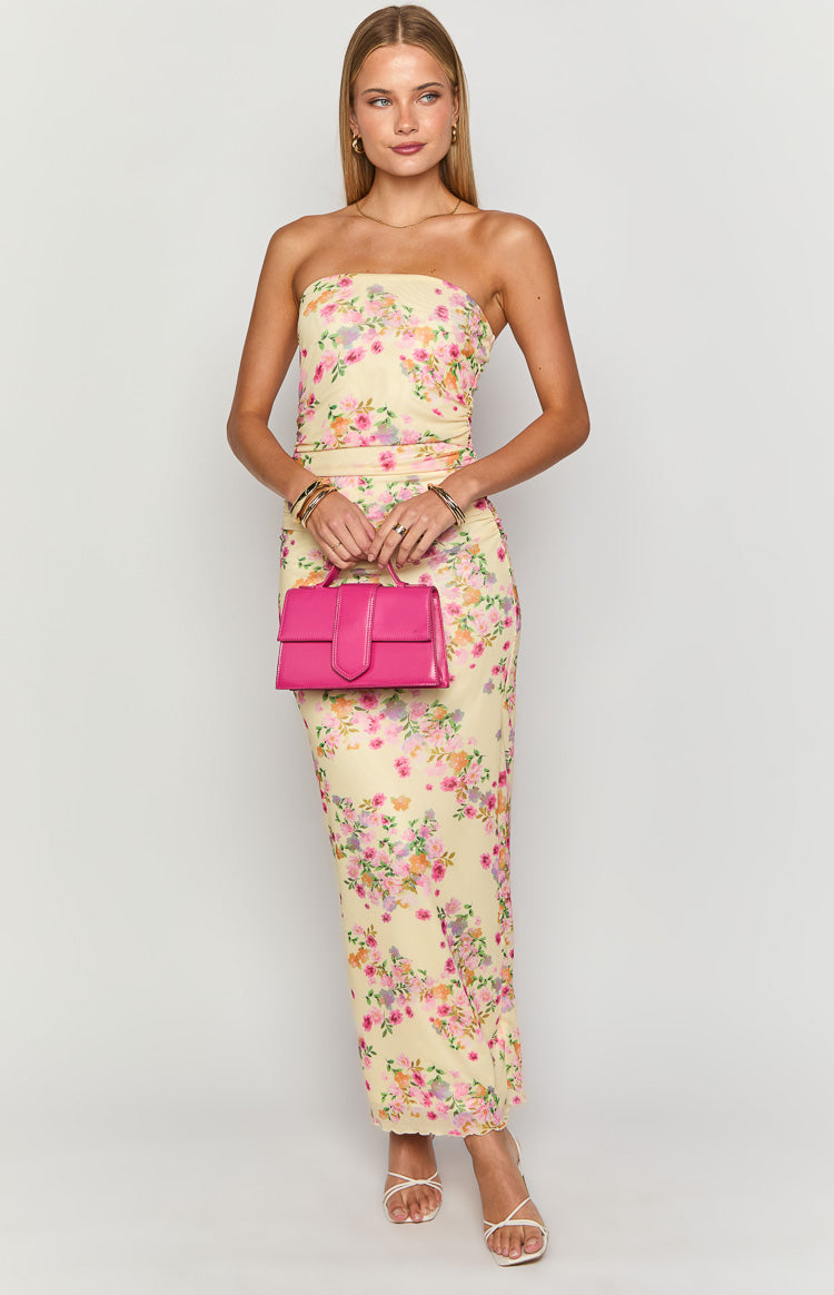 Imogen Yellow Bloom Maxi Dress — 2