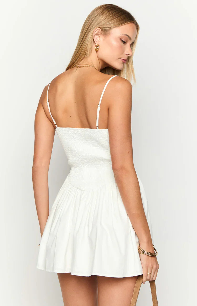 Sharmane White Mini Dress — 5