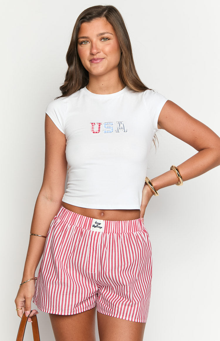 Brad Red Stripe Boxer Shorts — 2