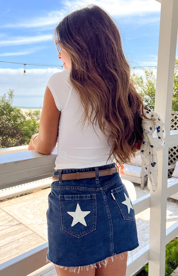 Astrea White USA Baby Tee — 7