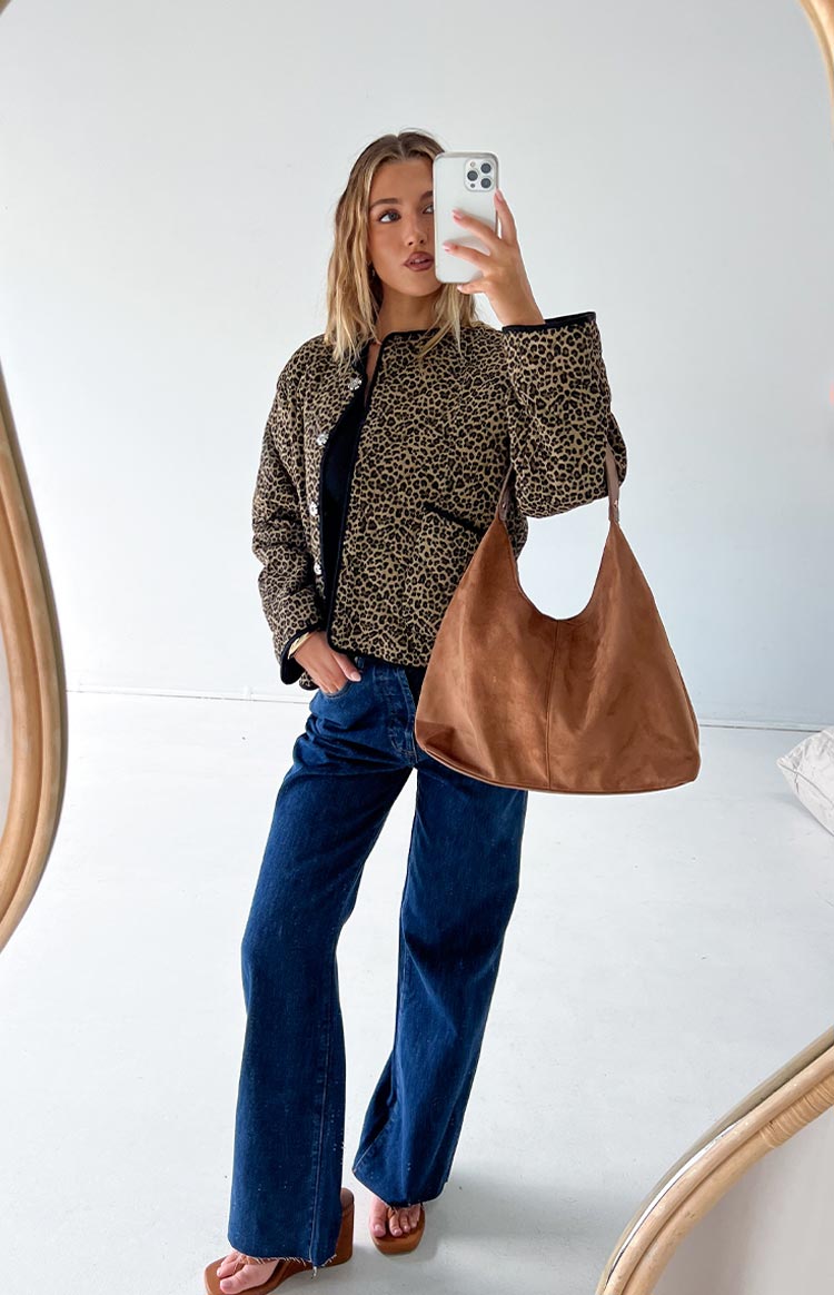 Robbie Leopard Print Quilted Jacket — 13