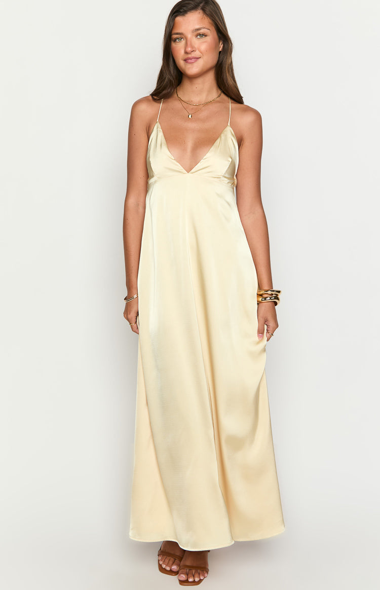 Nakita Yellow Maxi Dress — 1