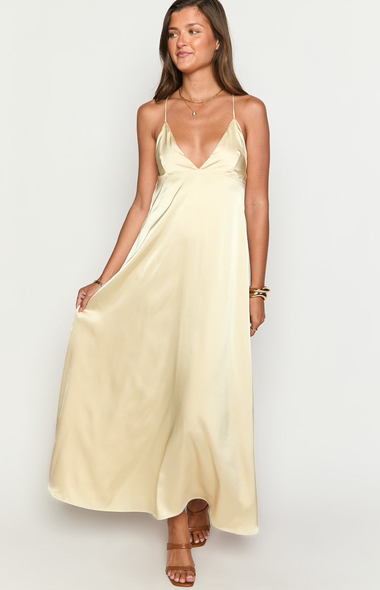 Nakita Yellow Maxi Dress — 3