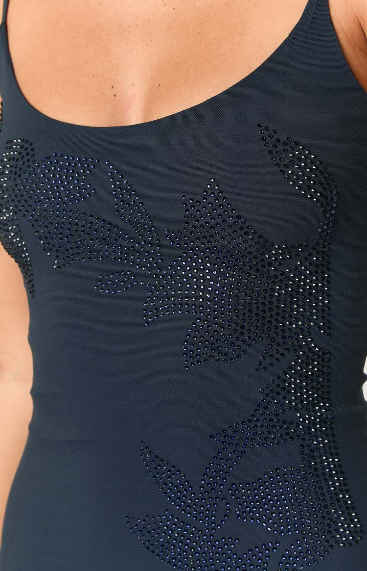 Brenna Navy Sequin Mini Dress — 6