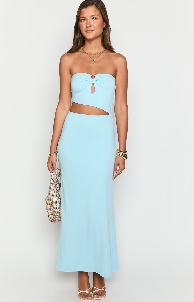 Kain Blue Strapless Maxi Dress — 2