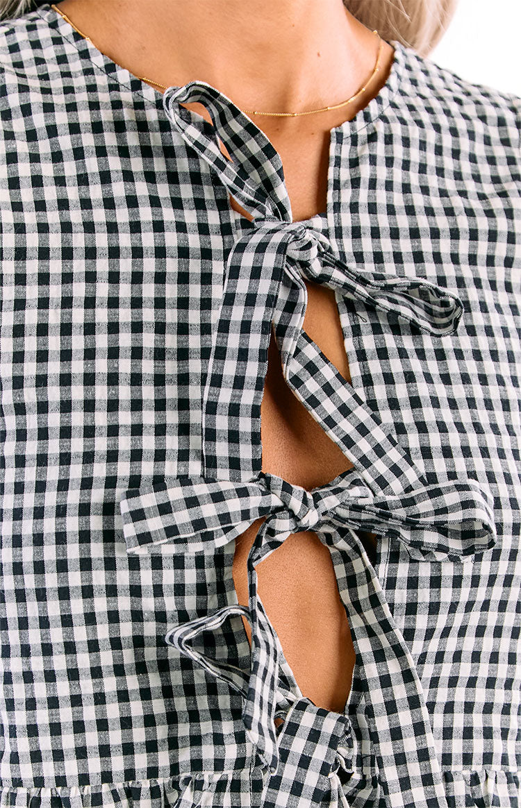 Baxter Black Gingham Top — 6
