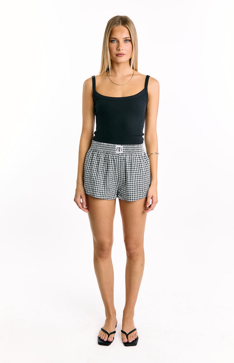 Baxter Black Gingham Shorts — 3