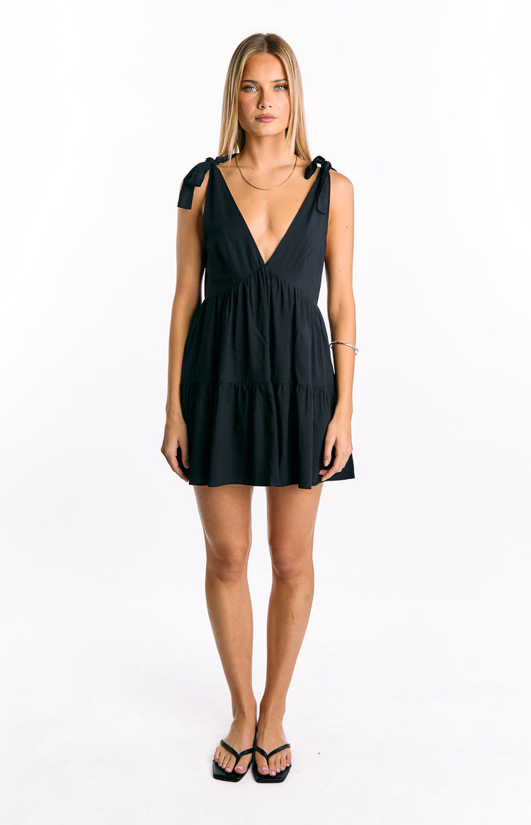 Angel Girl Black Mini Dress — 3