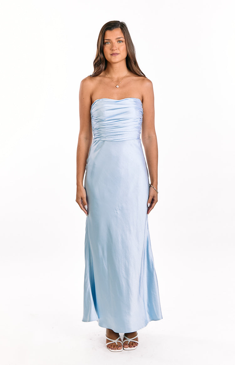 Alexia Blue Strapless Maxi Dress — 2