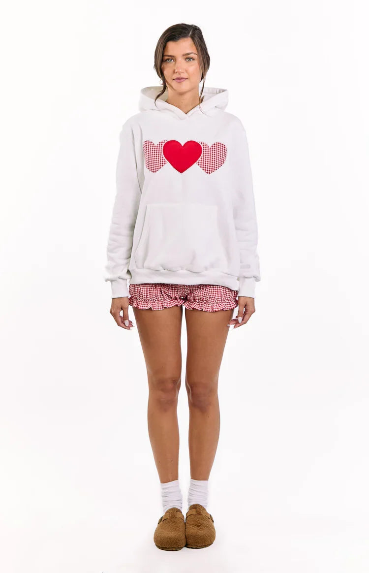 Beginning White And Red Heart Hoodie — 6