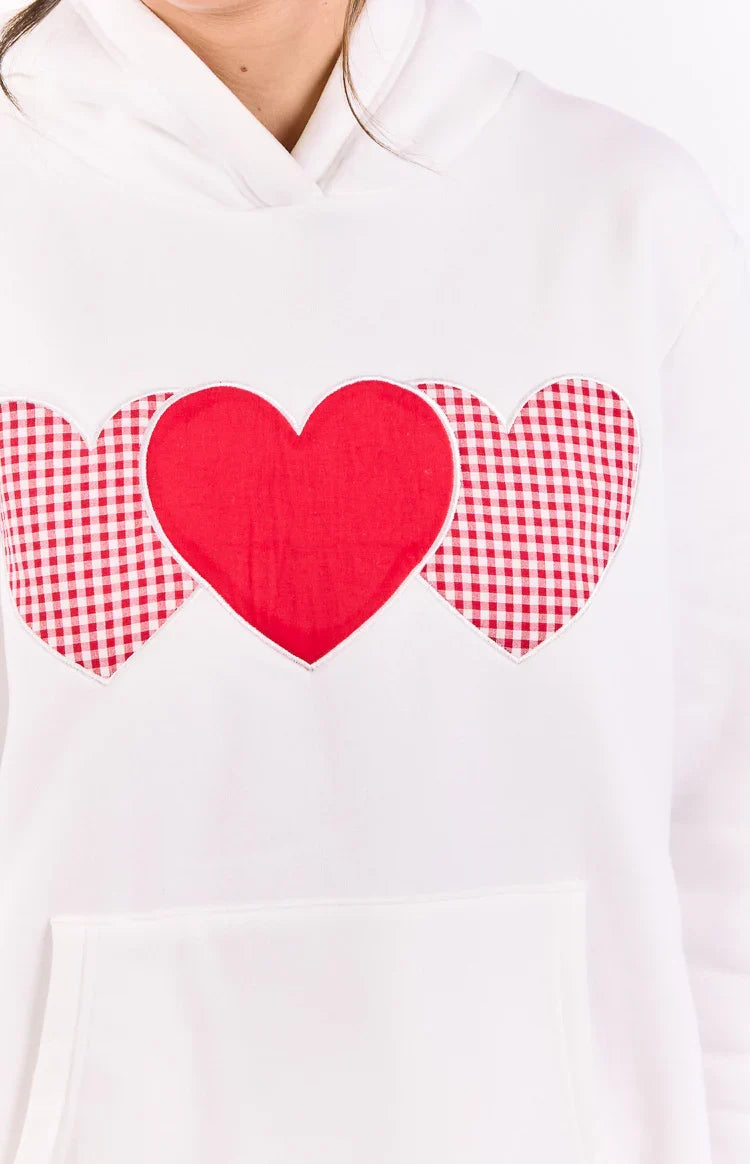 Beginning White And Red Heart Hoodie — 9