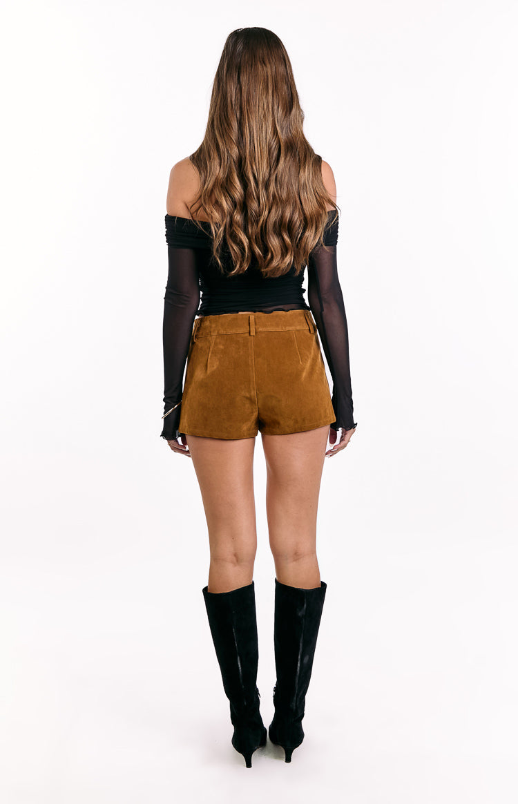 Ottie Tan Suedette Shorts — 9