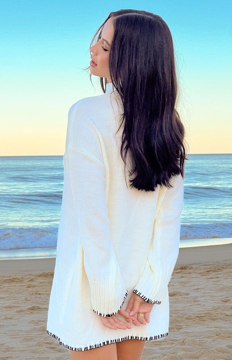 Flynn Cream Sweater Dress — 9