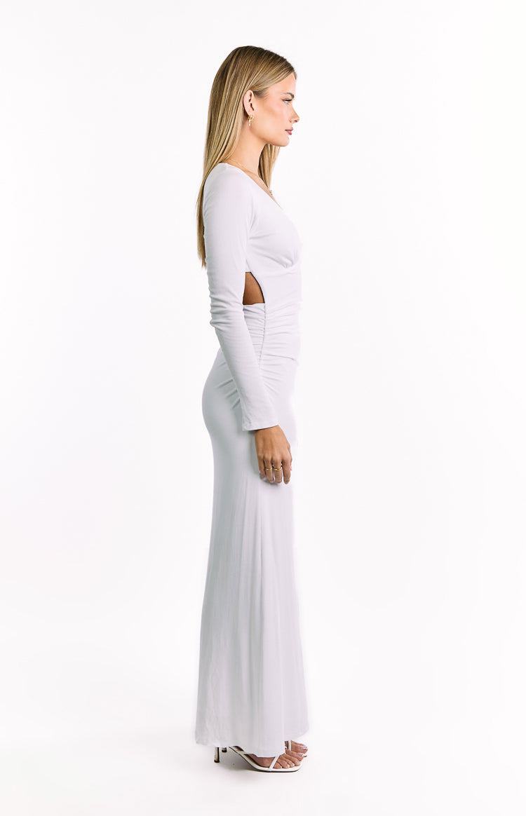 Grayson White Long Sleeve Maxi Dress — 3