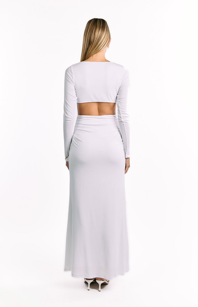 Grayson White Long Sleeve Maxi Dress — 4