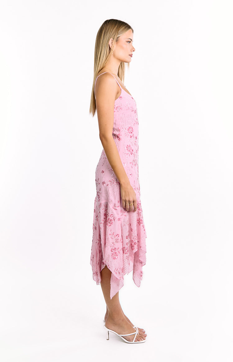 Another World Pink Sequin Midi Dress — 8