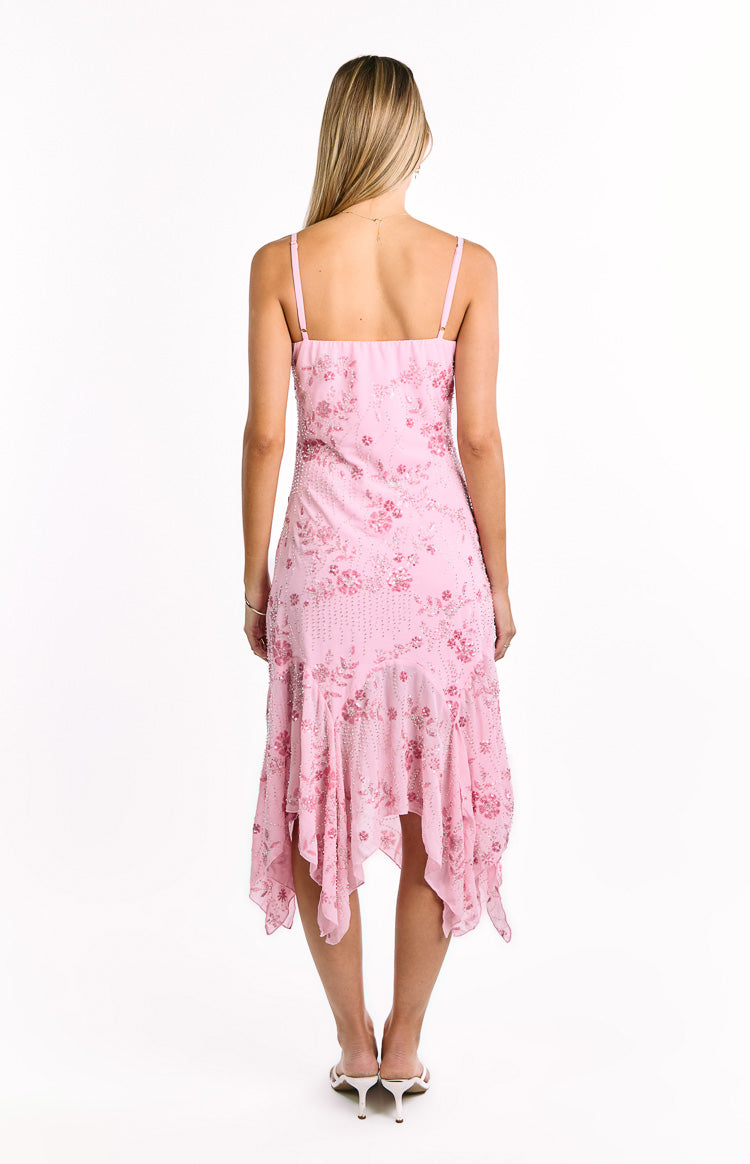 Another World Pink Sequin Midi Dress — 9