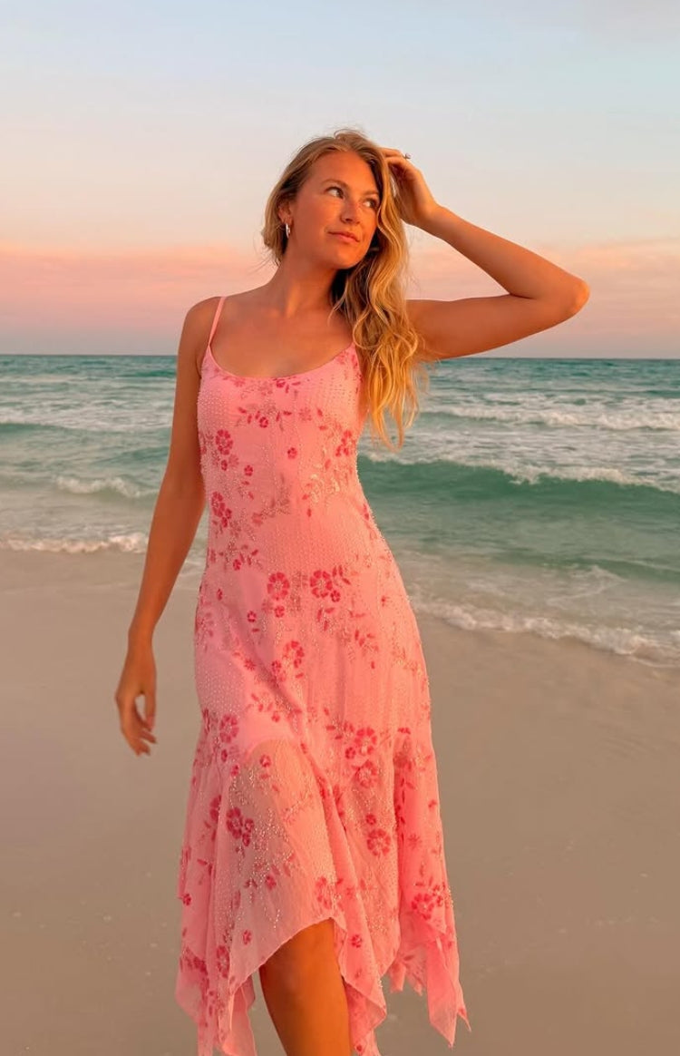 Another World Pink Sequin Midi Dress — 17
