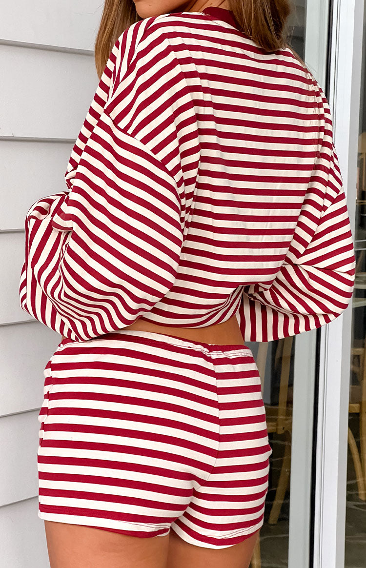 Lioness Kourt Wine Stripe Bloomers — 13