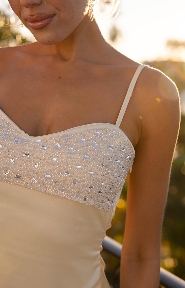 Fran Gold Sequin Contrast Party Mini Dress — 7