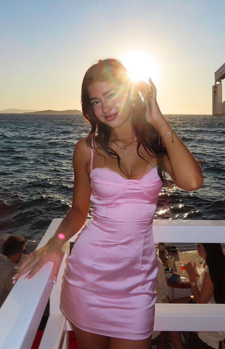 Trouble Light Pink Mini Dress — 3
