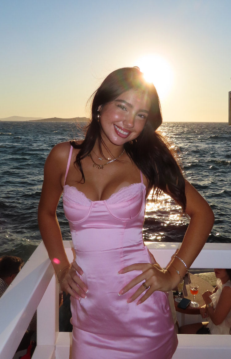 Trouble Light Pink Mini Dress — 4
