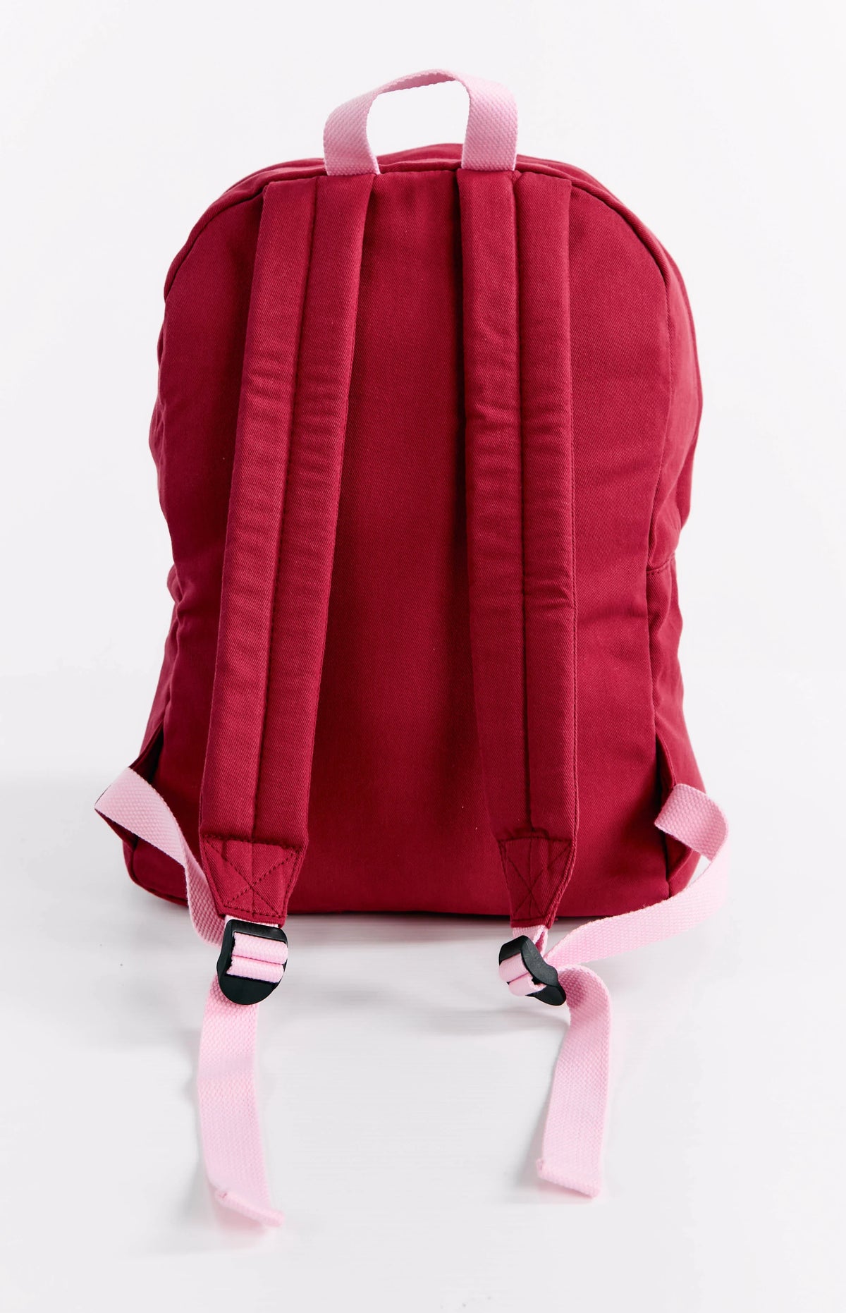 Pink Star Burgundy Backpack — 4