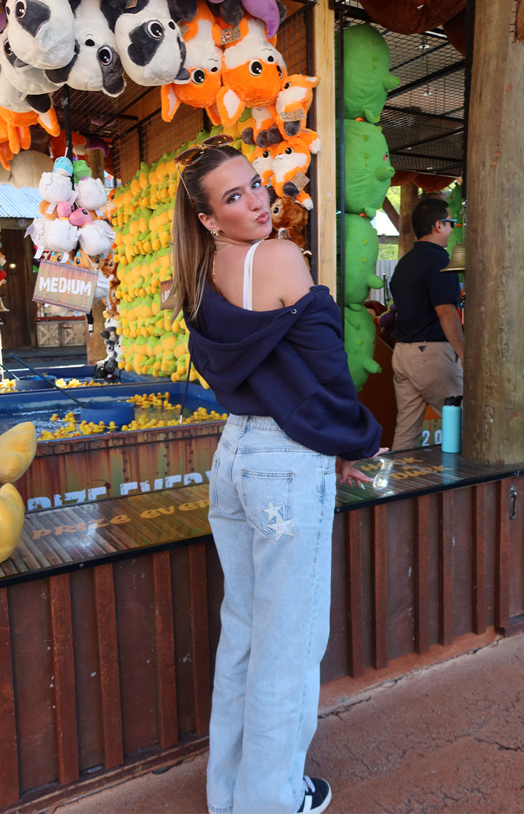 Charli Light Wash Low Waist Baggy Leg Jeans — 4