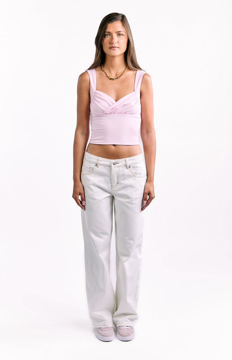 Charli White Low Waist Baggy Leg Jeans — 2