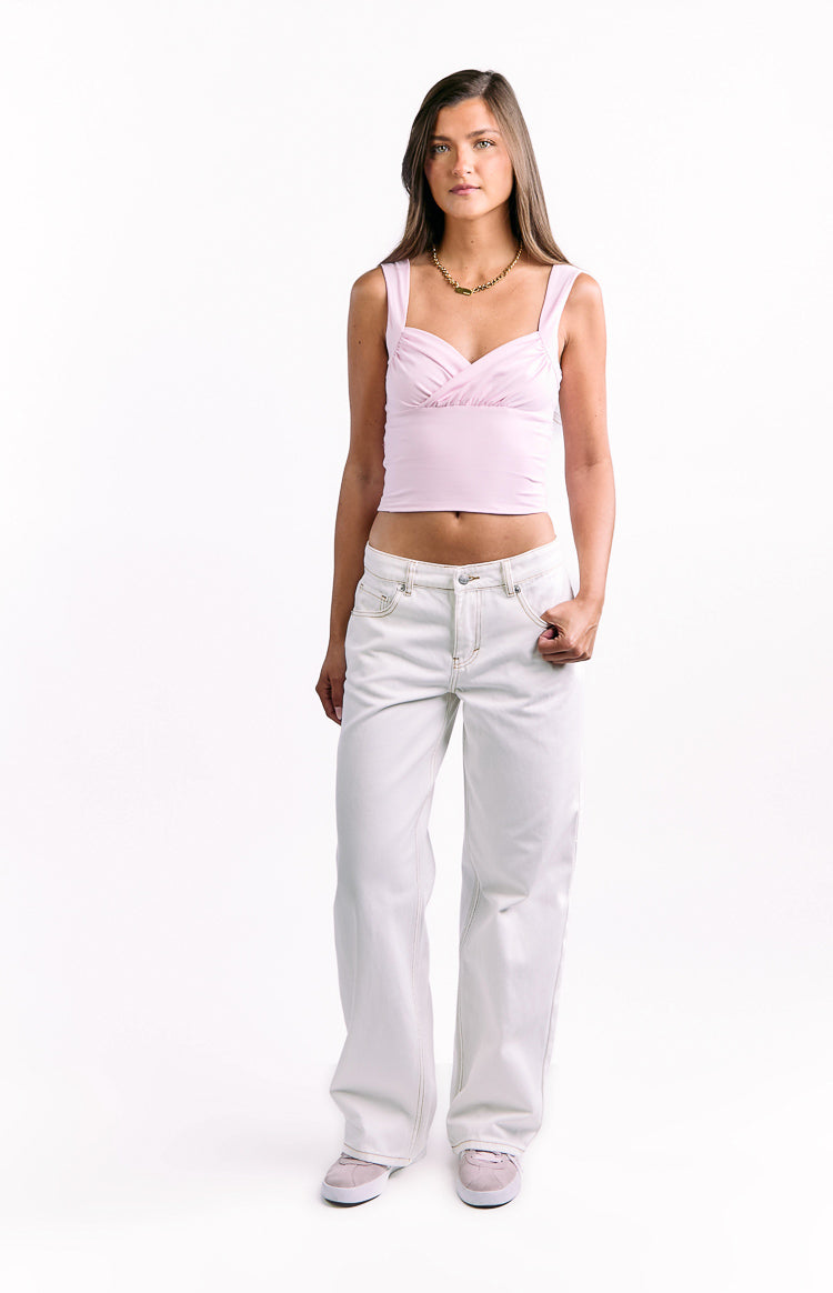Charli White Low Waist Baggy Leg Jeans — 3
