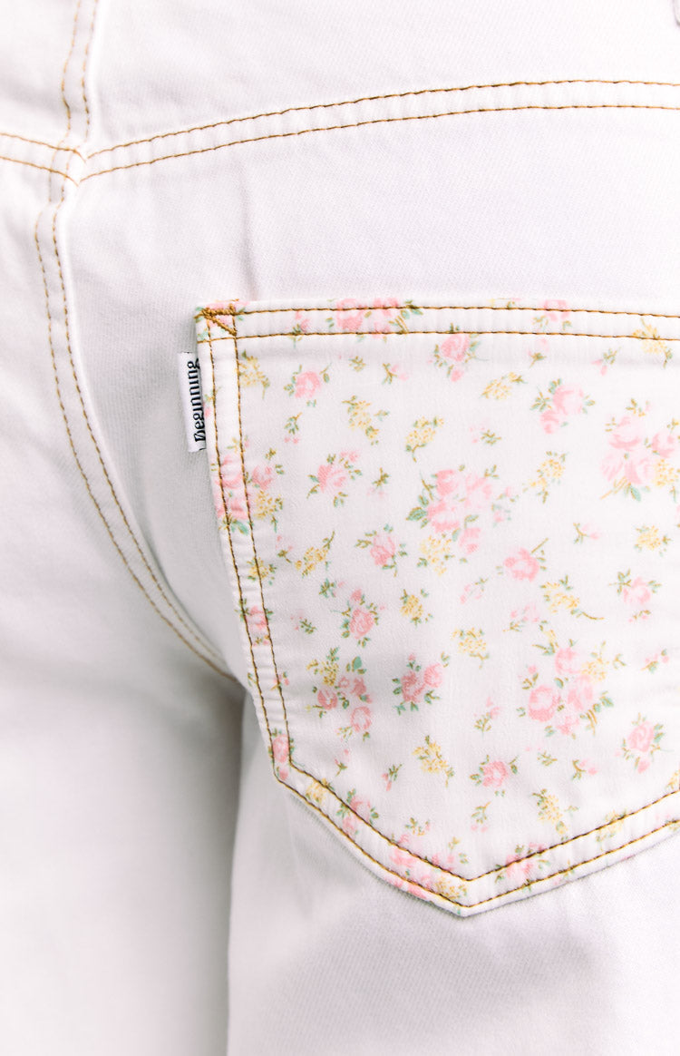 Charli White Low Waist Baggy Leg Jeans — 6