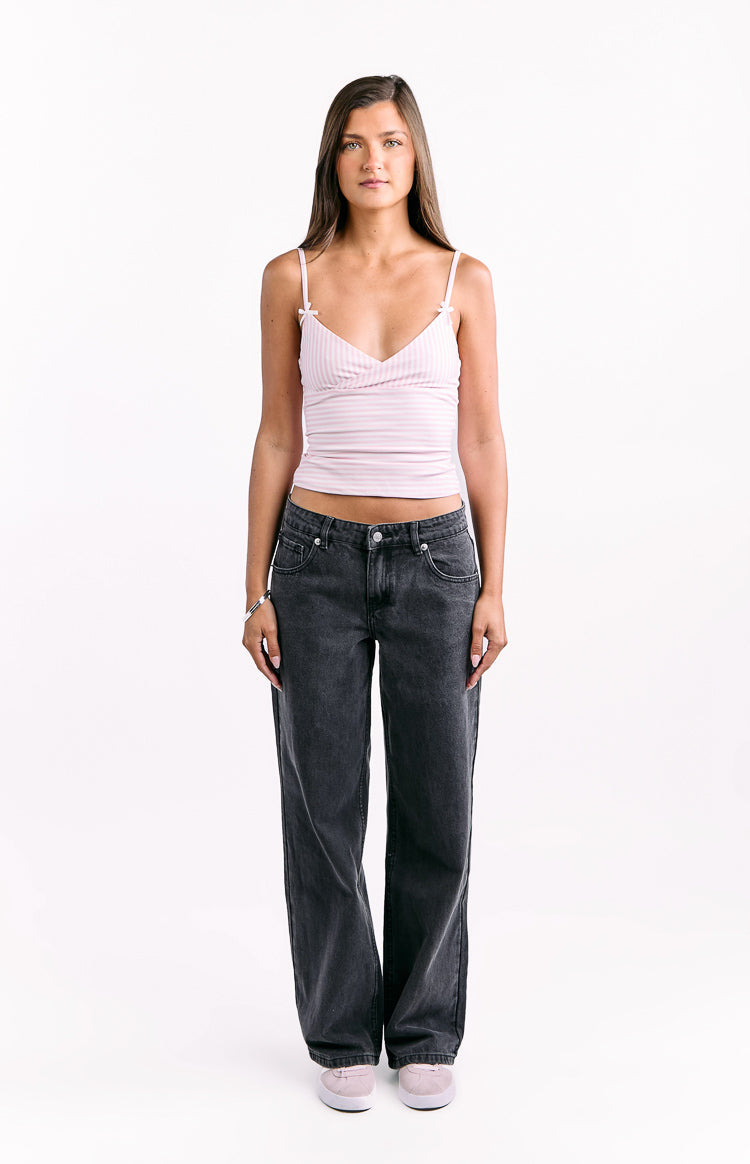 Charli Black Low Waist Baggy Leg Jeans — 3
