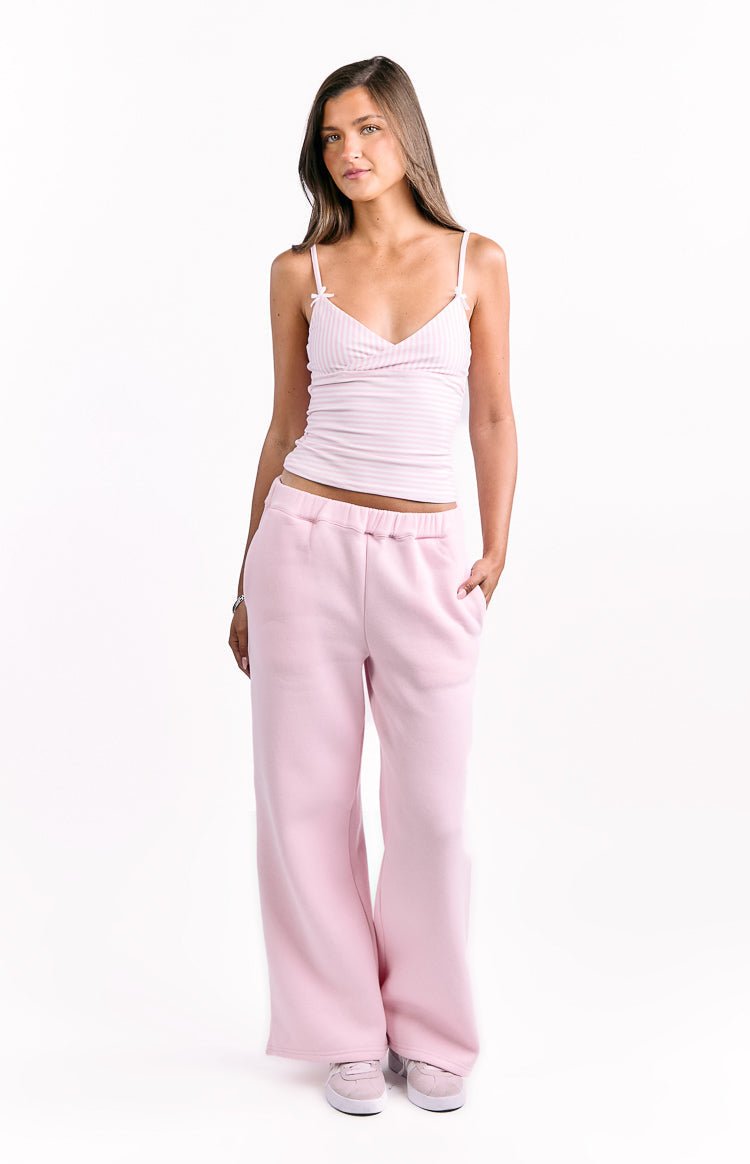Dania Pink Burgundy Star Track Pants — 3
