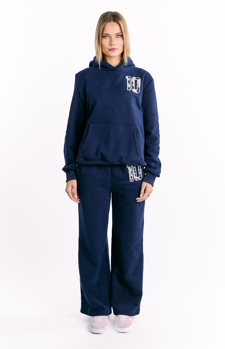 Beginning Navy Leopard Star Hoodie — 5
