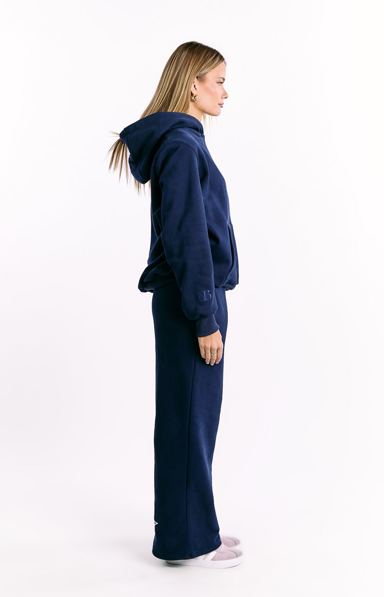 Beginning Navy Leopard Star Hoodie — 6