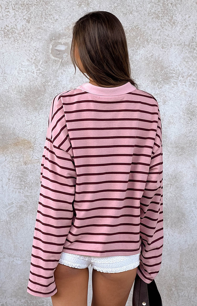 Lioness Rebels Jersey Burgundy Blush Stripe — 6