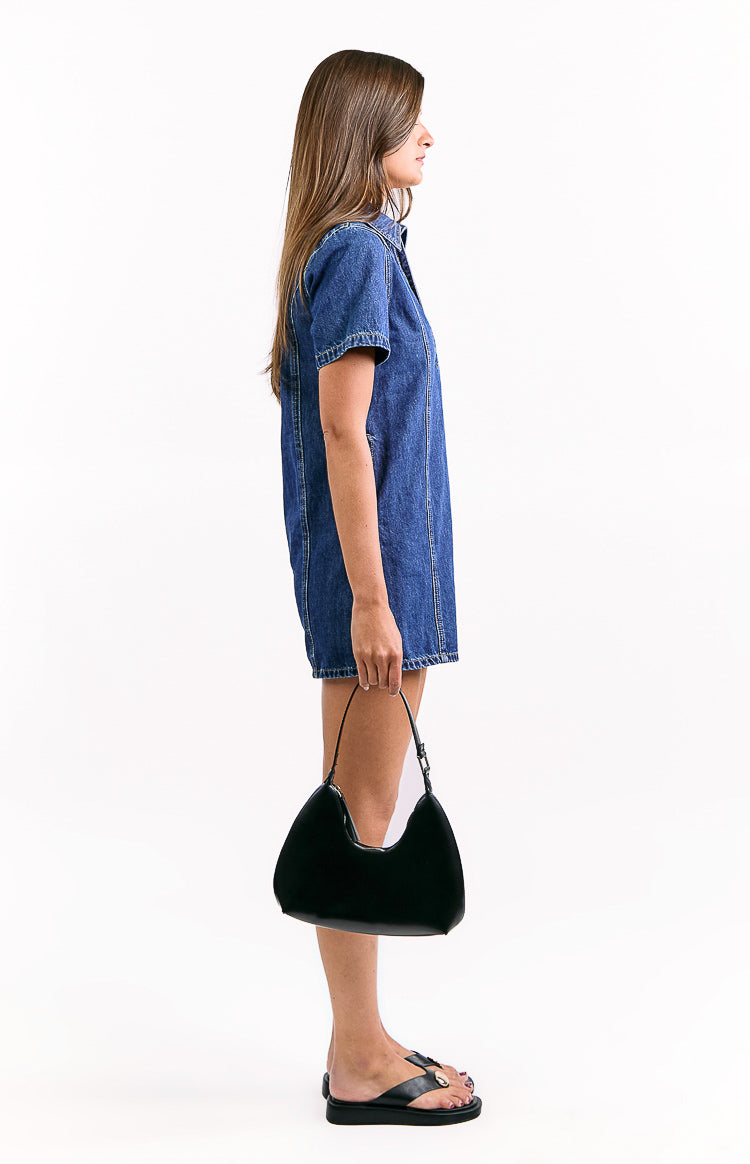 Lachie Dark Wash Denim Mini Dress — 4