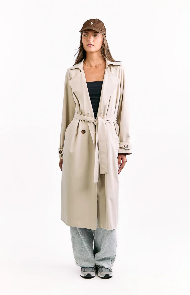Orla Cream Belted Trench Coat — 5