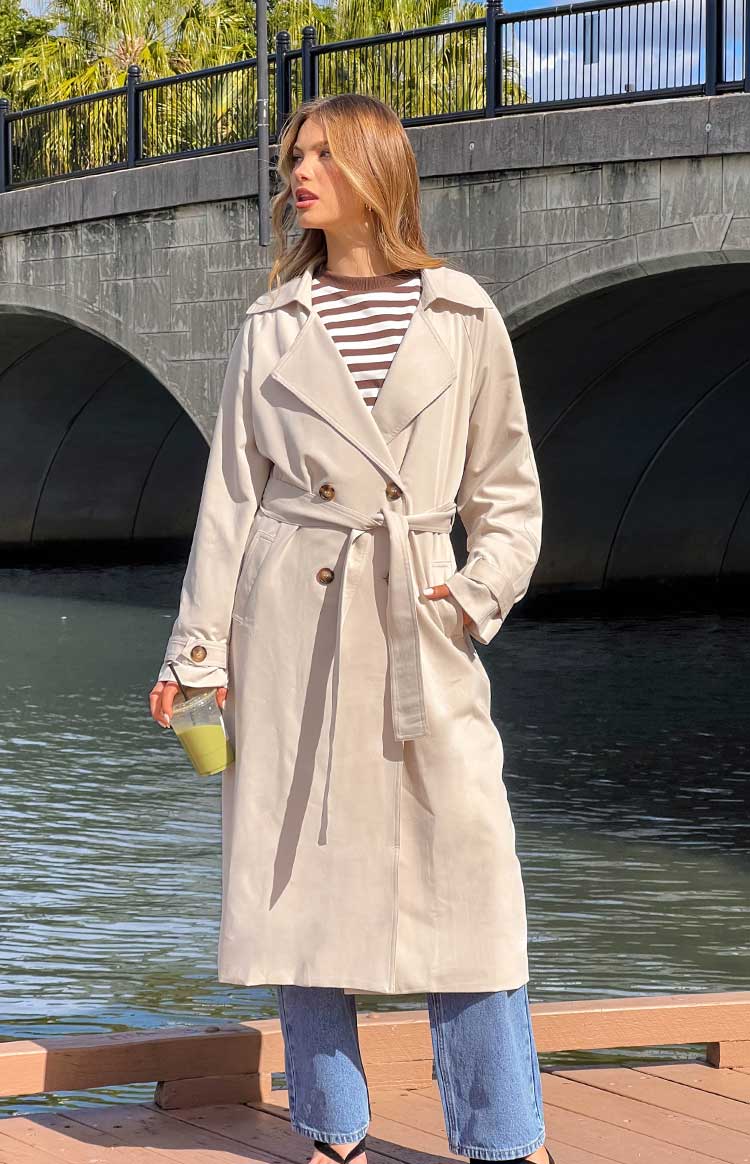 Orla Cream Belted Trench Coat — 11