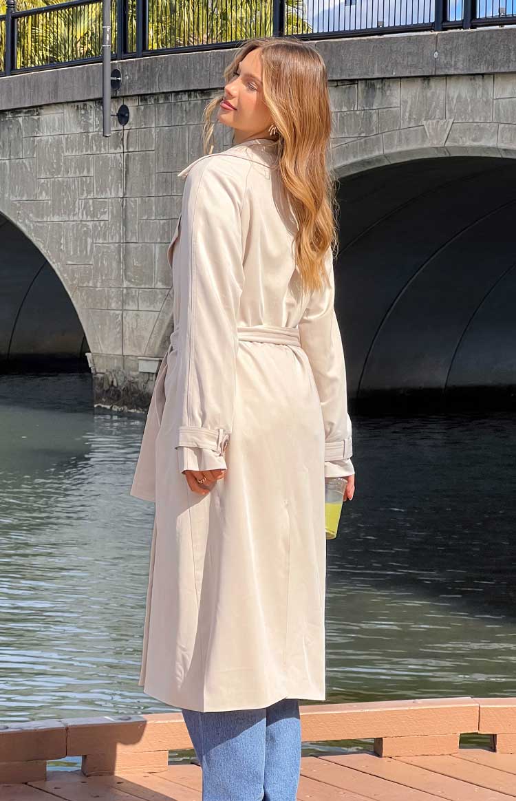 Orla Cream Belted Trench Coat — 13