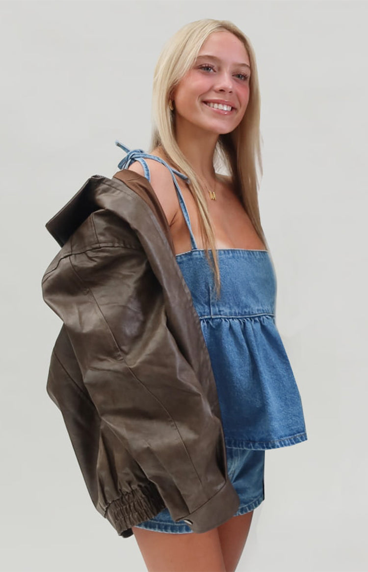 Ethel Blue Denim Top — 1