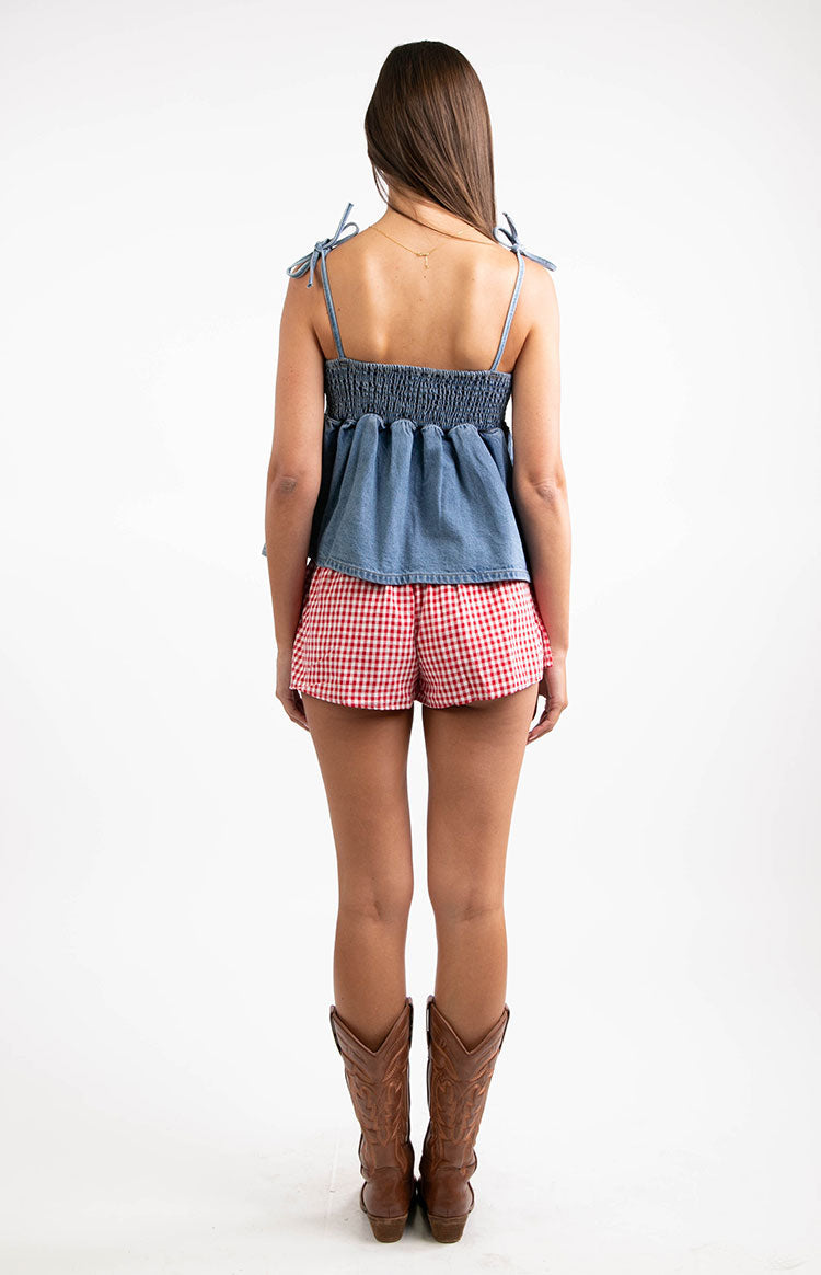 Ethel Blue Denim Top — 12