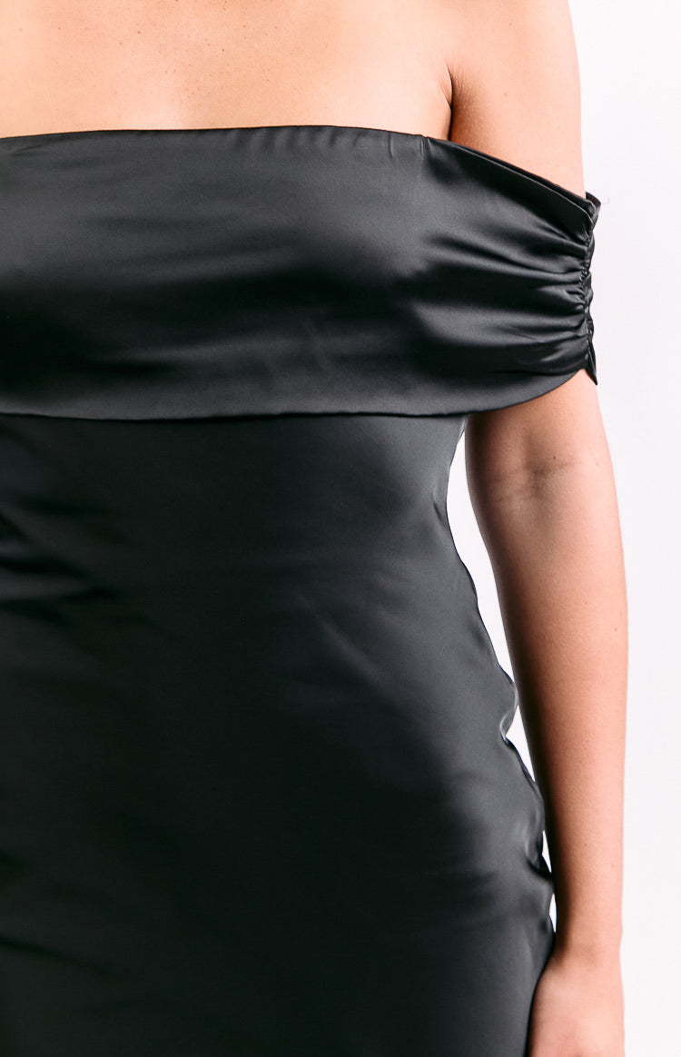 Anica Black Off Shoulder Maxi Dress — 6