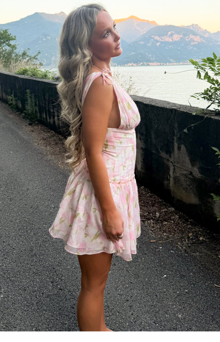 Effie Pink Floral Mini Dress — 6