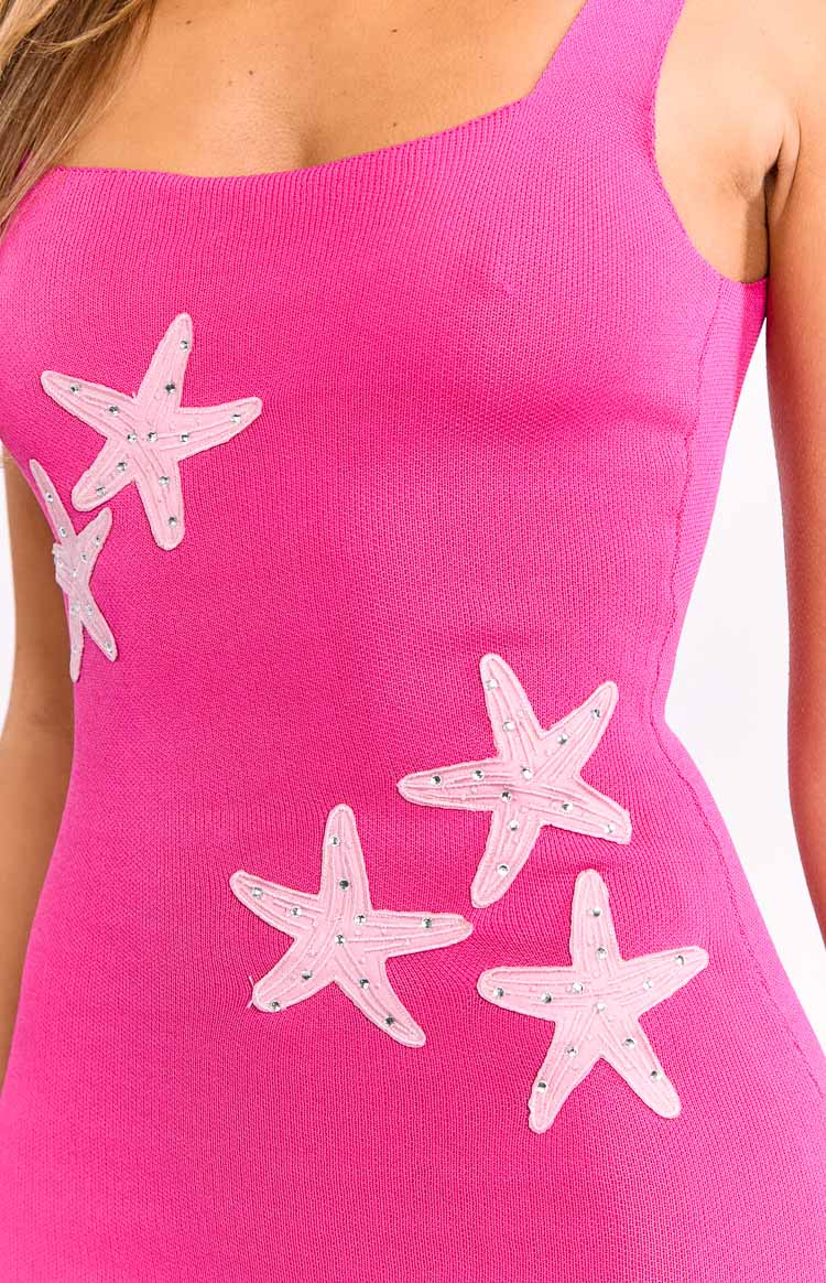 Gorgina Pink Knit Mini Dress — 6