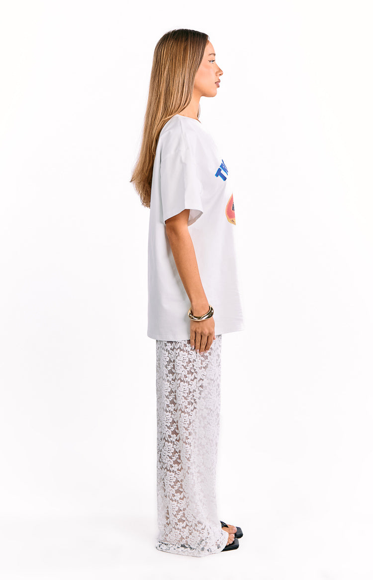 Jev White Lace Pants — 6