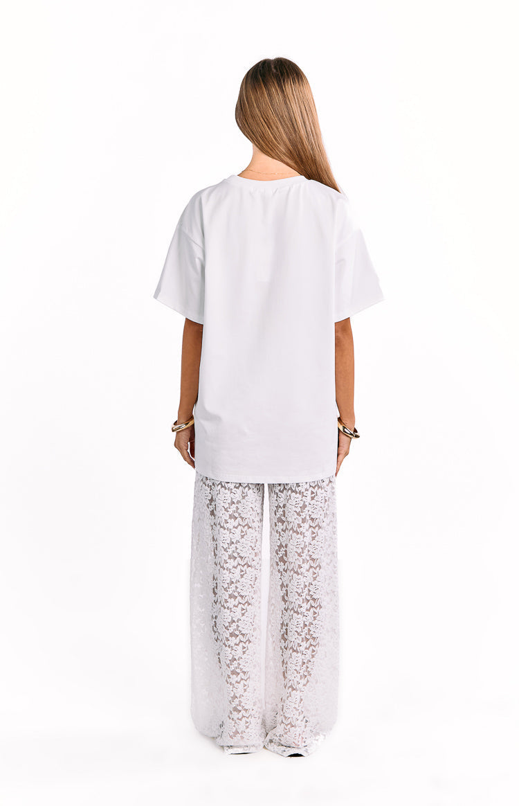 Jev White Lace Pants — 7